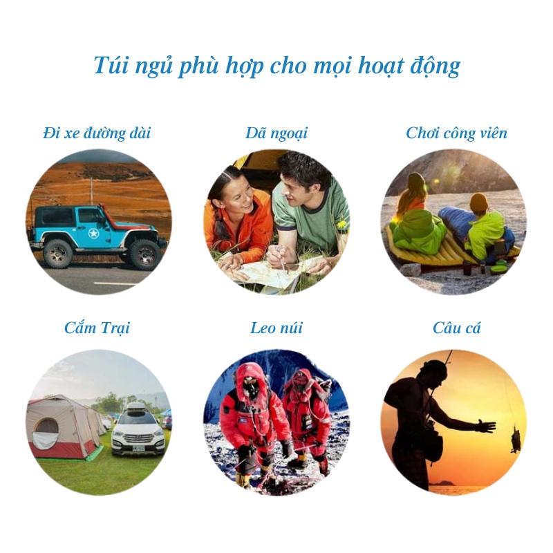 Túi ngủ văn phòng cao cấp, túi ngủ đa năng cao cấp đi phượt dã ngoại