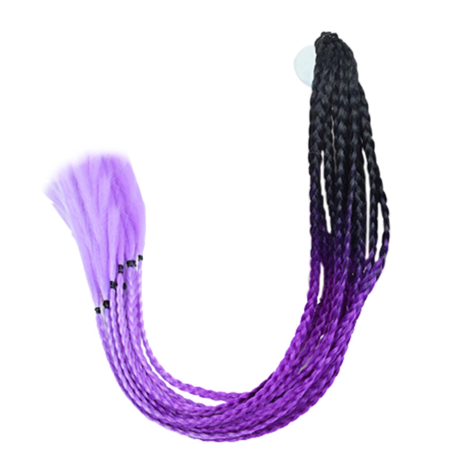 Pigtails Braids Punk Curly Hair 65cm Gradient Ramp for Female Men