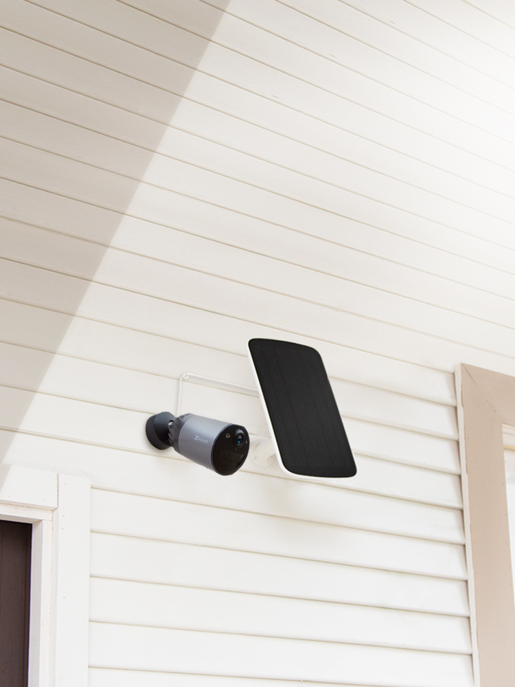 Camera Wifi Ezviz không dây ngoài trời BC1C + tấm pin mặt trời - Hàng chính hãng