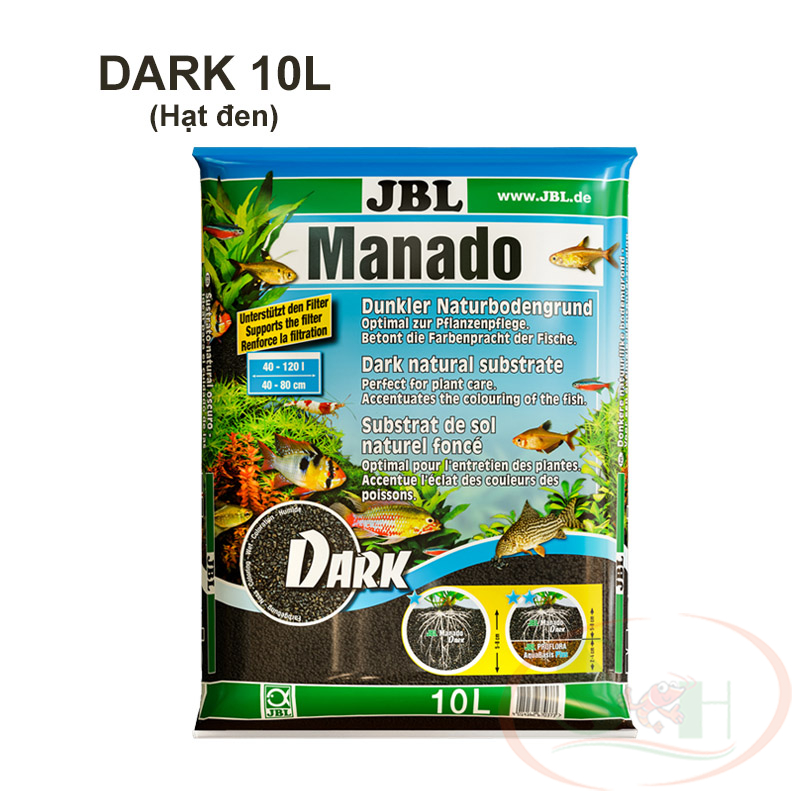 Nền JBL Manado Dark, Brown bao 3L, 5L, 10L đất trồng bể thủy sinh cá tép