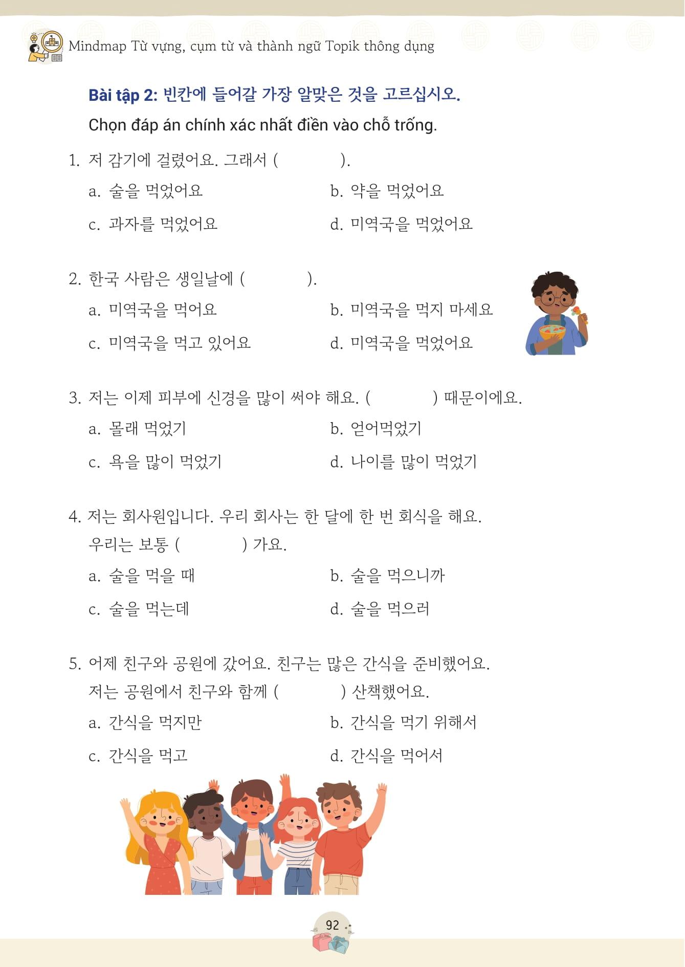 Sách - Mindmap Từ Vựng, Cụm Từ Và Thành Ngữ TOPIK Thông Dụng