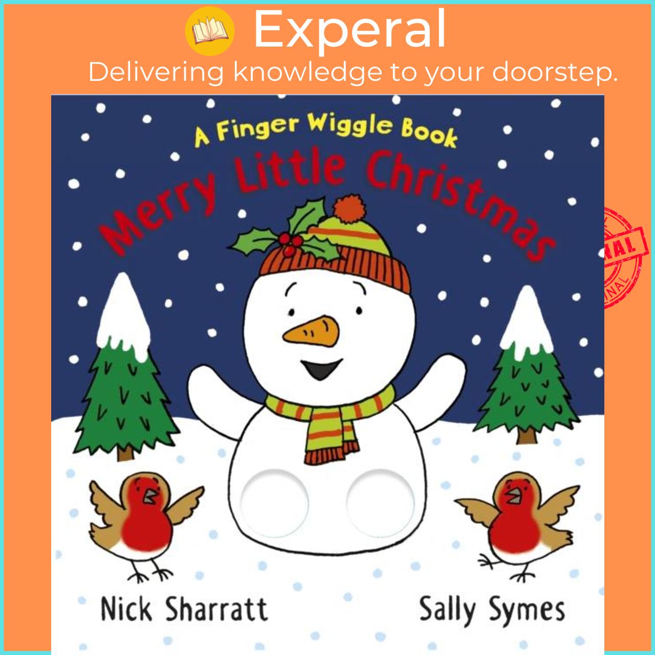 Sách - Merry Little Christmas: A Finger Wiggle Book by Nick Sharratt (UK edition, boardbook)