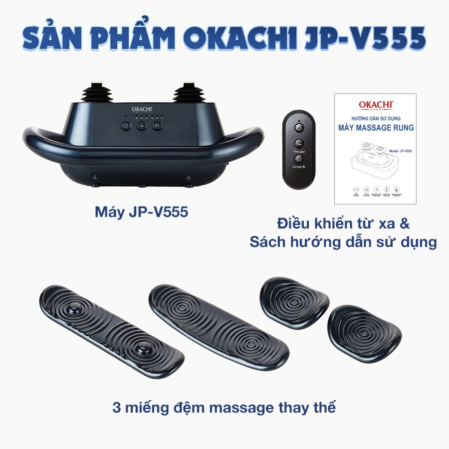 Máy massage rung chân và toàn thân OKACHI JP-V555
