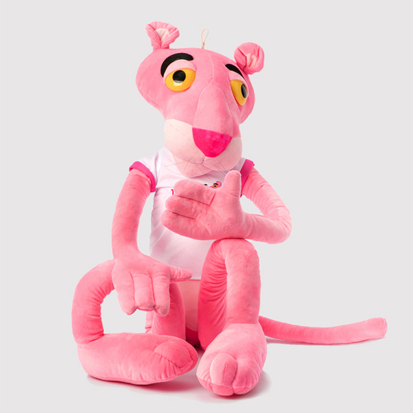 Gấu bông báo hồng Pink Panther – Quà tặng thú nhồi bông siêu dễ thương – Size 100 cm – Gối ôm cho bé ngủ ngon