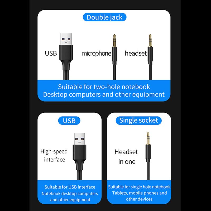 Âm Thanh Nổi RGB Gaming Tai Nghe Game Thủ Tai Nghe Có Mic Cho PC PS4 PS5 Xbox, trên Tai Chống Ồn Tai Nghe Máy Tính Game Thủ