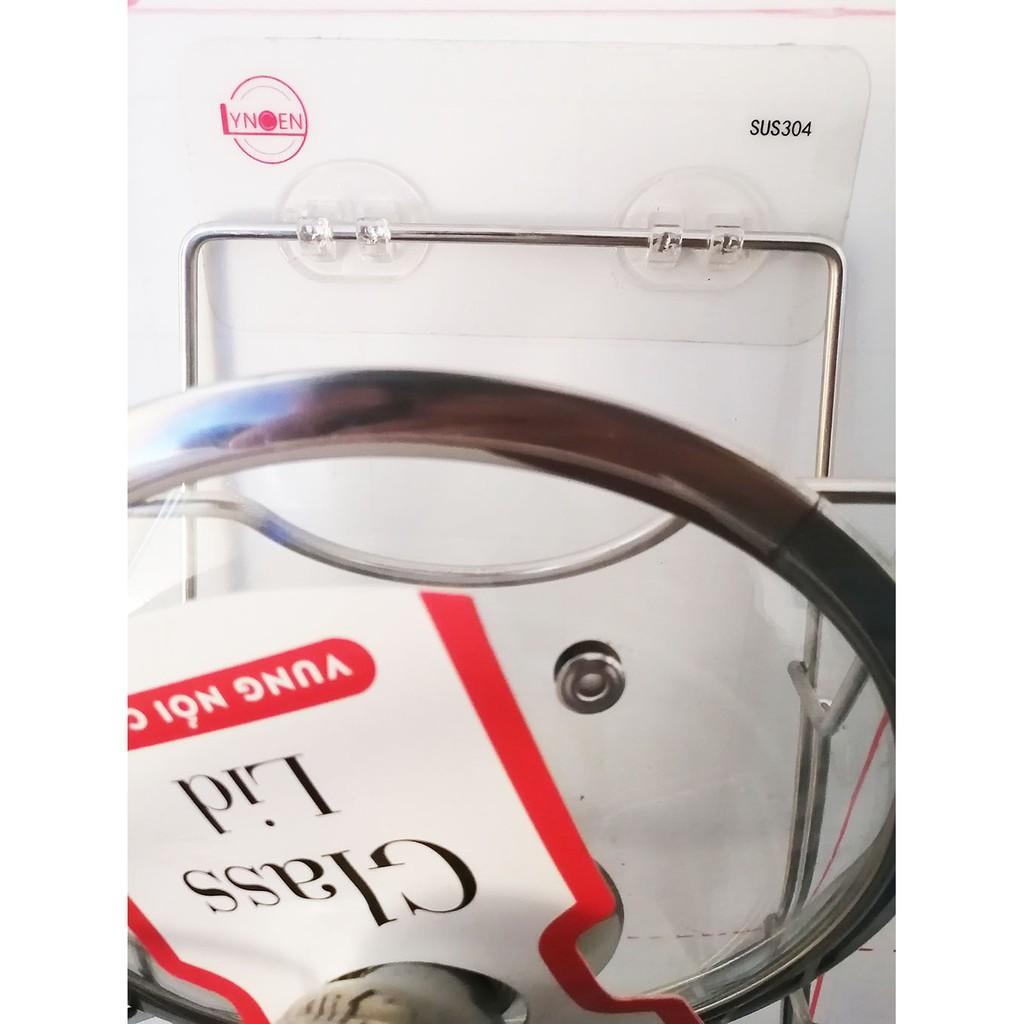 Kệ treo nắp vung nồi Inox 304 dính tường hàng xuất Nhật