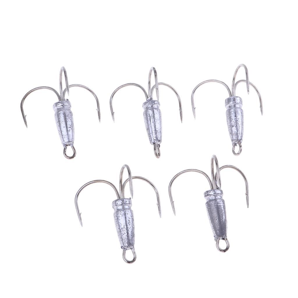 5 Pieces  Anchor Fishing Hooks   Head for Sea Boat Lake Fishing A