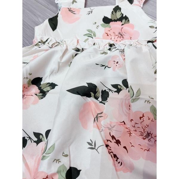 Đầm Hoa Hồng Cánh Tiên Bé Gái New