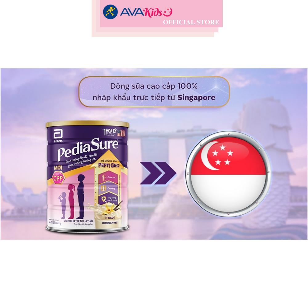 Sữa bột Abbott PediaSure BA hương vani 850g (1 - 10 tuổi)