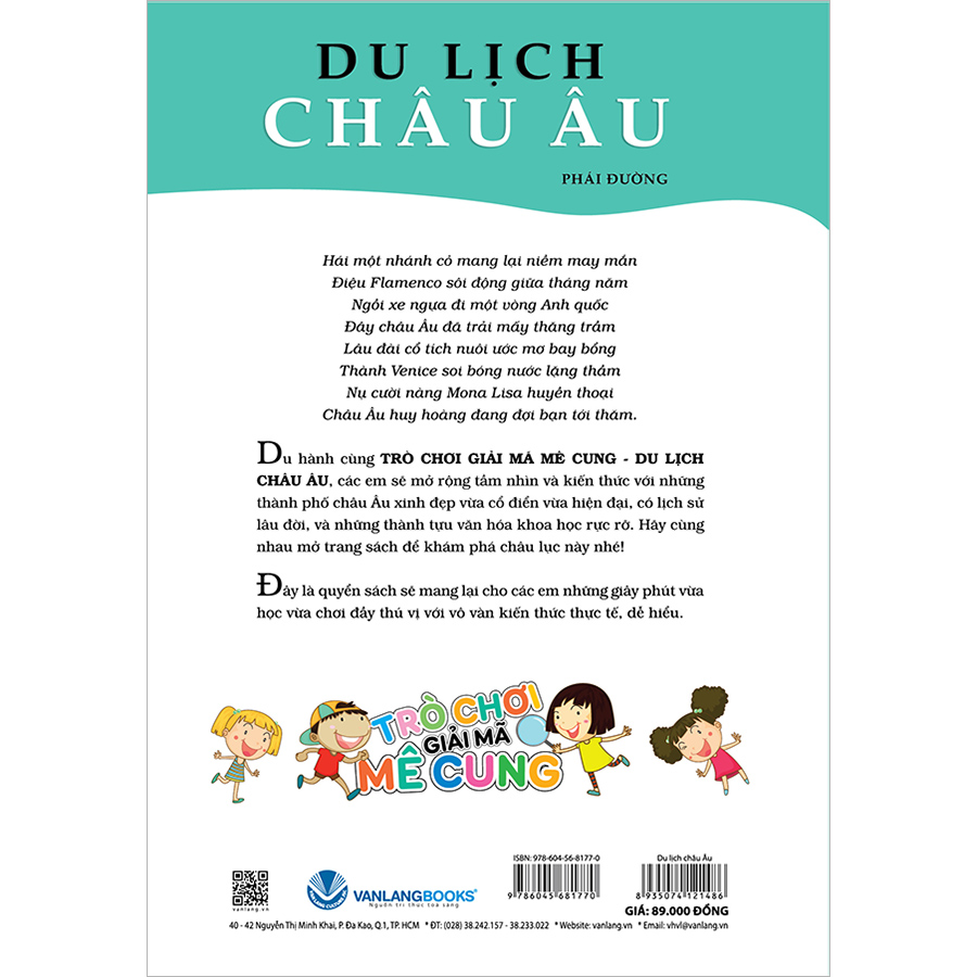 Trò Chơi Giải Mã Mê Cung - Du Lịch Châu Âu