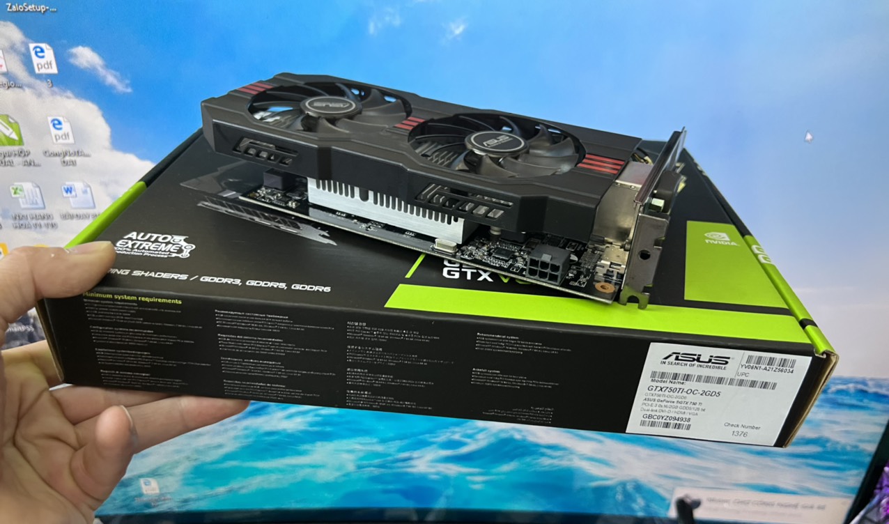 VGA  ASUS GeForce GTX 750Ti 2GB/D5