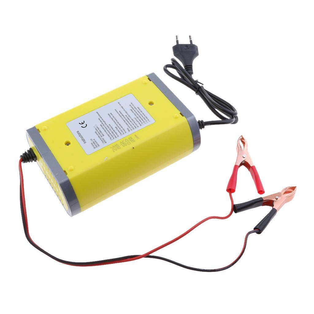 Car Motorcycle Battery Charger 12V 6A Adapter Power Supply Input 220V