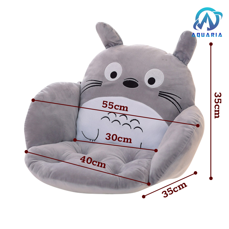 Đệm Lót Ghế Tựa Lưng Văn Phòng Đệm Ngồi Bệt Có Chỗ Để Tay Hình Totoro Dễ Thương Êm Ái