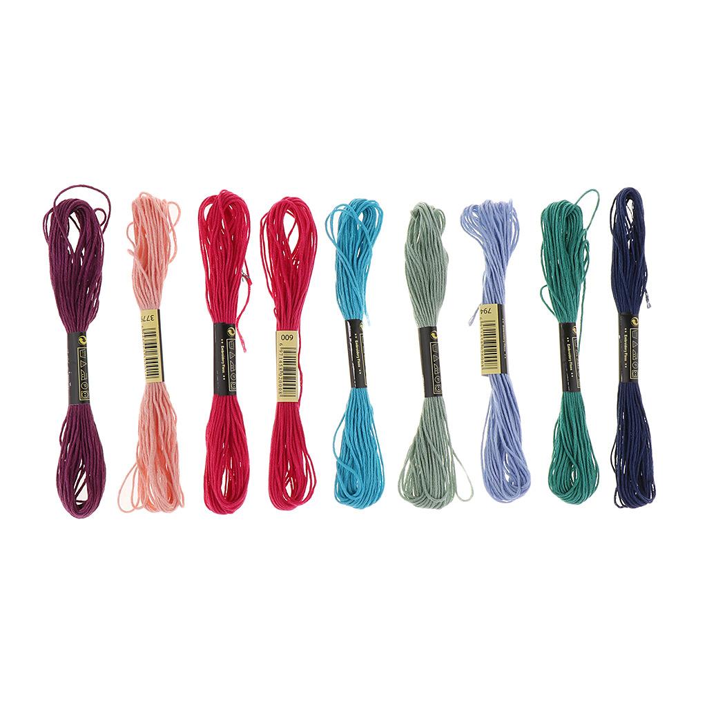 Embroidery Starter Kit Cross Stitch Tool Kit with Colours Embroidery Thread,