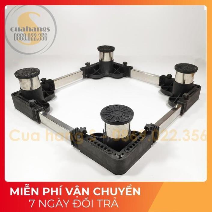 Chân máy giặt - Kệ máy giặt - Chân đế kê máy giặt tủ lạnh cao cấp chống rung trụ inox chắc chắn