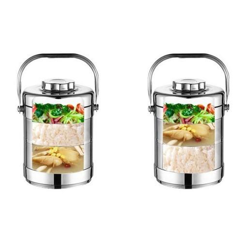 CẶP LỒNG 2L INOX 3 TẦNG HÀN QUỐC CAO CẤP