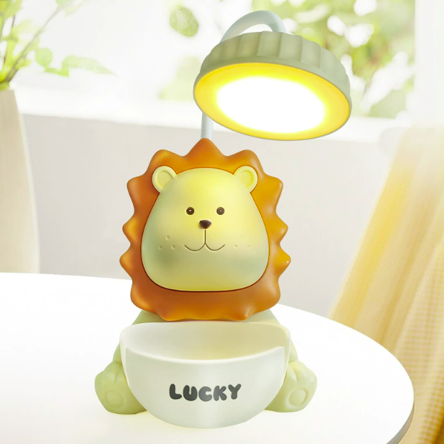 Đèn học 1 bóng LUCKY hình sư tử đáng yêu