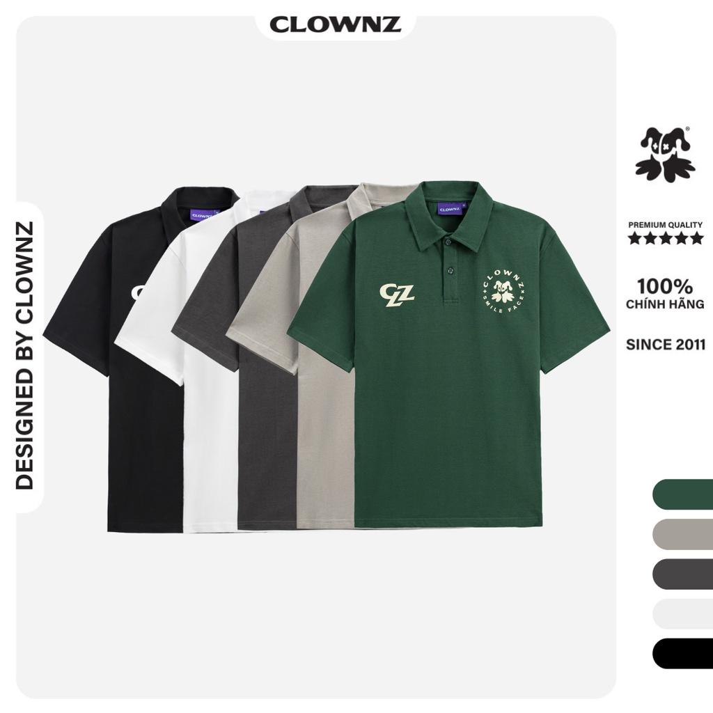 Áo thun polo tay lỡBasic, áo phông cổ bẻ unisex, vải cotton nam nữ form rộng