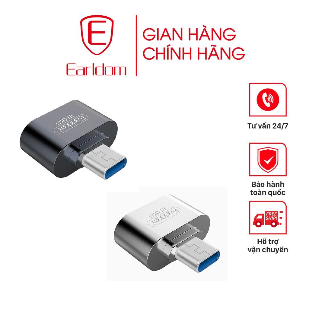 Jack chuyển đổi  Earldom OT-41 từ cổng Type-C sang cổng USB - Hàng chính hãng