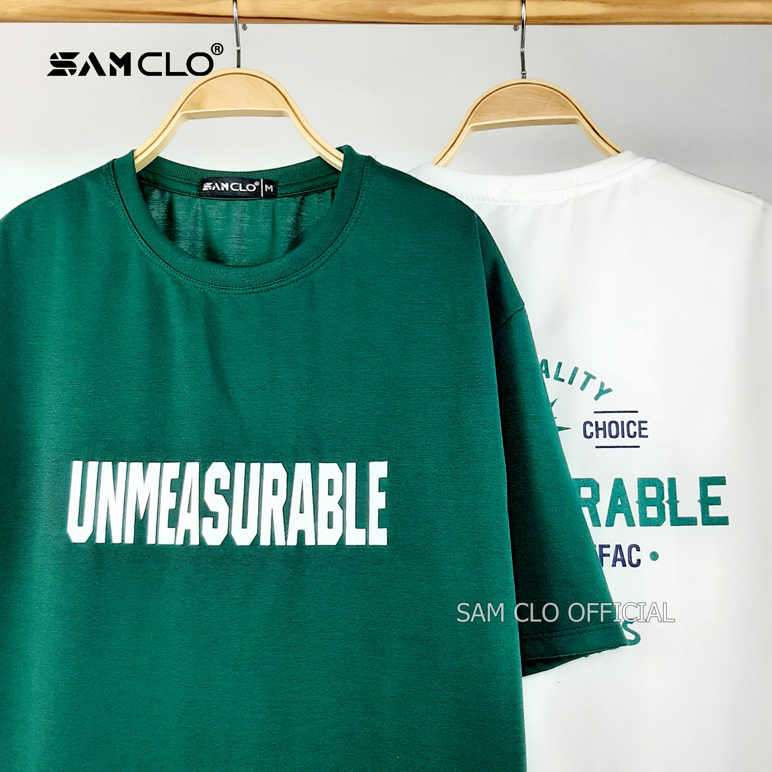 Áo phông tay lỡ nam nữ SAM CLO thun form rộng dáng Unisex - Ulzzang mặc cặp, nhóm, lớp in chữ SURABLE