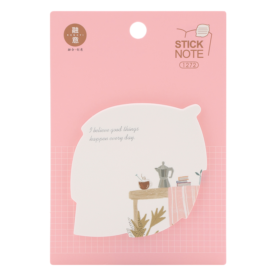 Lốc 4 Xấp Giấy Note No.1272 - Hình Lá Cây