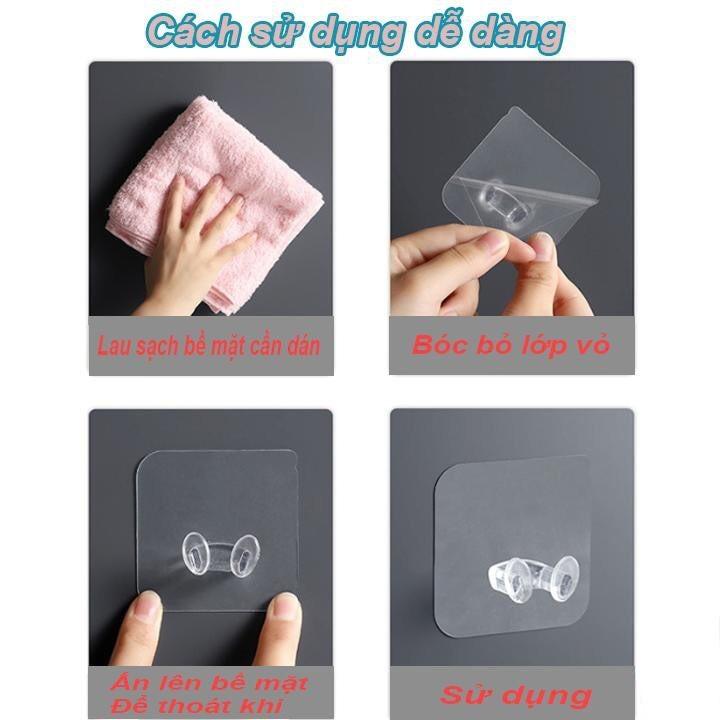 Combo 5 Móc Treo Dây Điện Dán Tường Trong Suốt, Treo Ổ điện, đồ dùng trong nhà