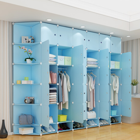 Tủ quấn áo nhựa lắp ghép 42 ô sang trọng nhà cửa