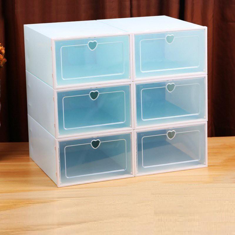 Hộp để giày nắp nhựa cứng ,Hộp Đựng giầy lắp ghép cao cấp size nam