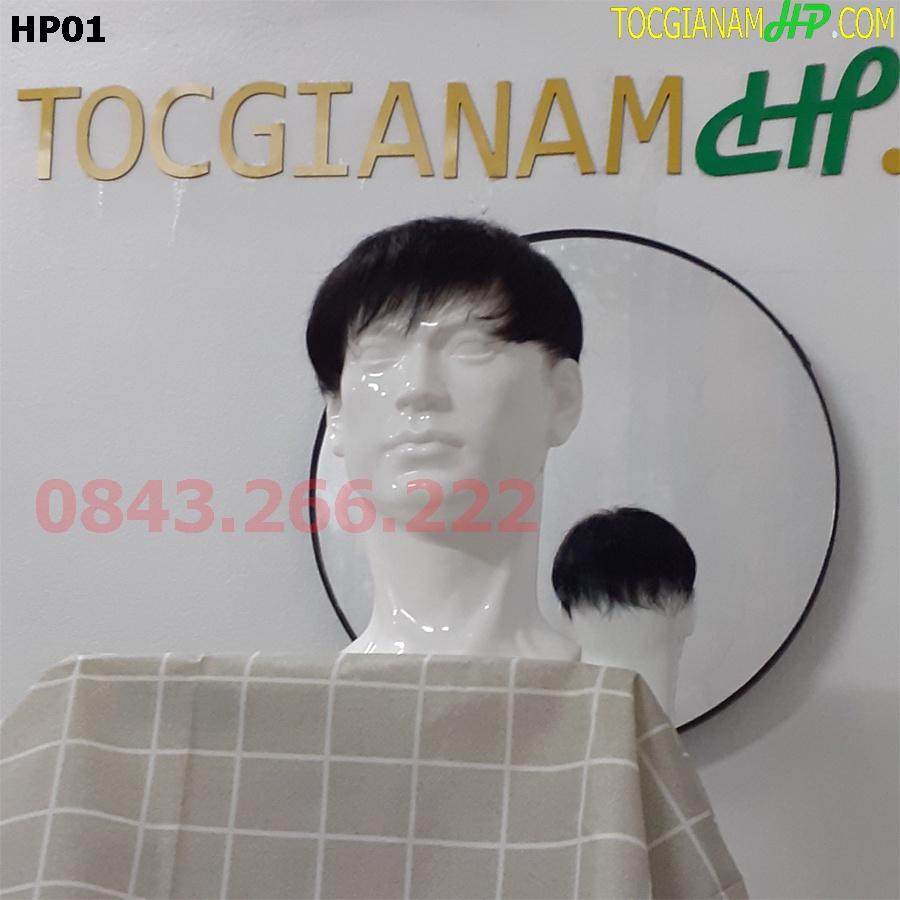 Tóc giả mái nam sử dụng kẹp hoặc dán