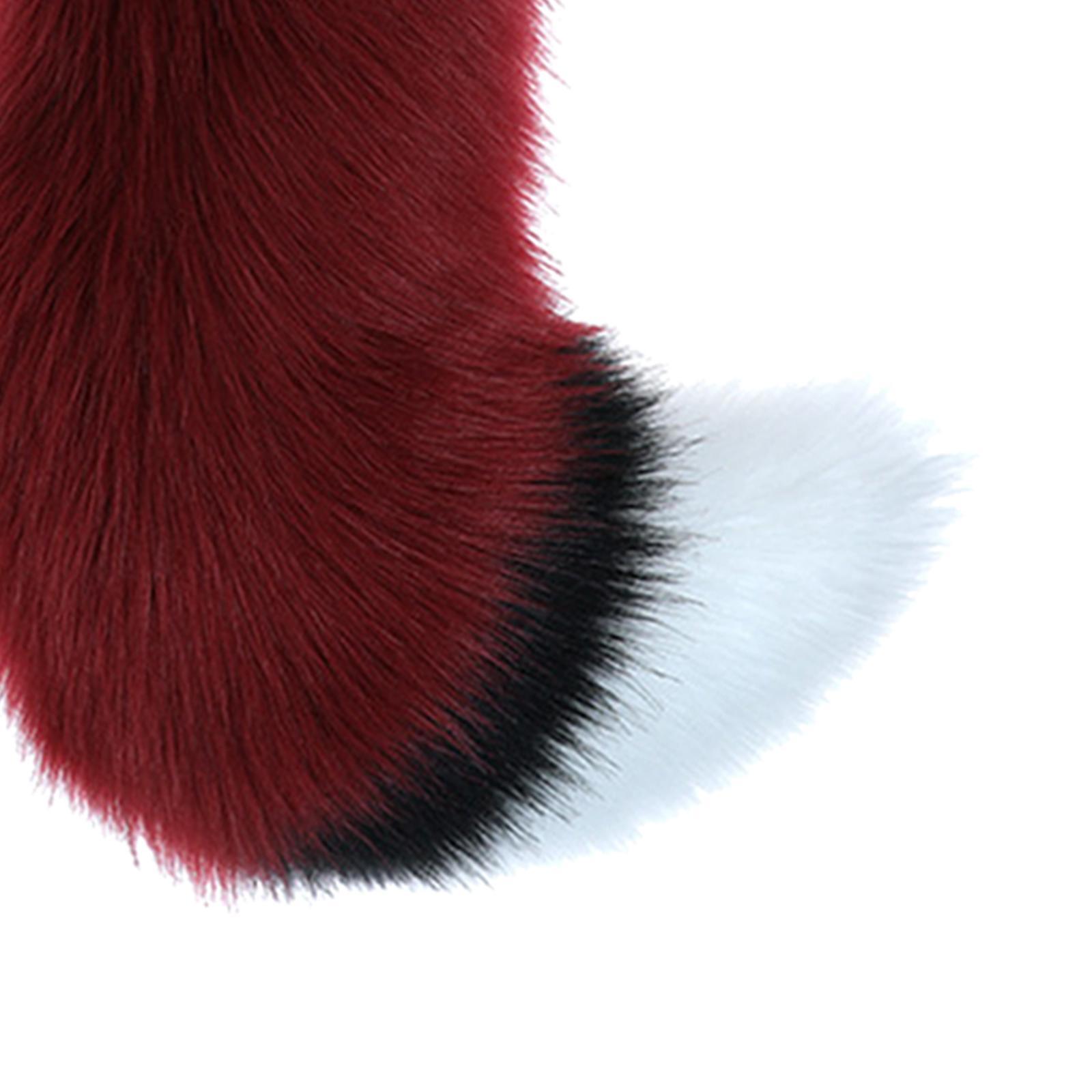 Wolf Ears and Tail Set Costume Accessories Hair Clip for Performance Halloween