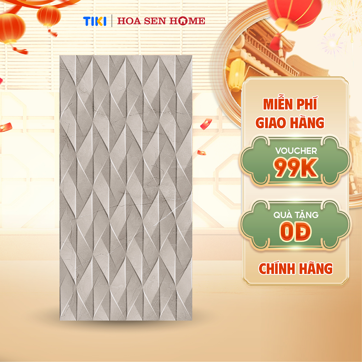 Gạch men ốp tường LUSTRA INCEF0300600006D1 loại gạch ceramic độ dày 9mm, gạch 1 face, kích thước 300mmx600mm - Hàng chính hãng