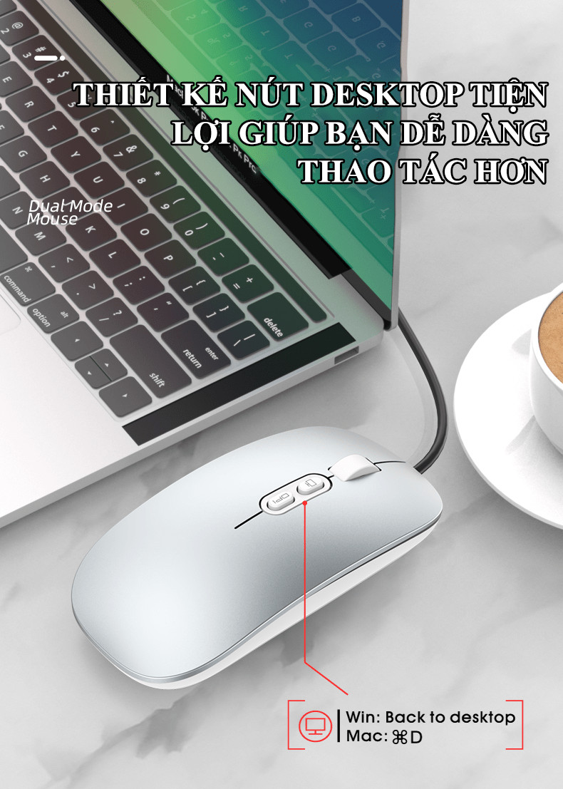 Chuột không dây M103 sử dụng pin sạc không lo thay pin -NTH