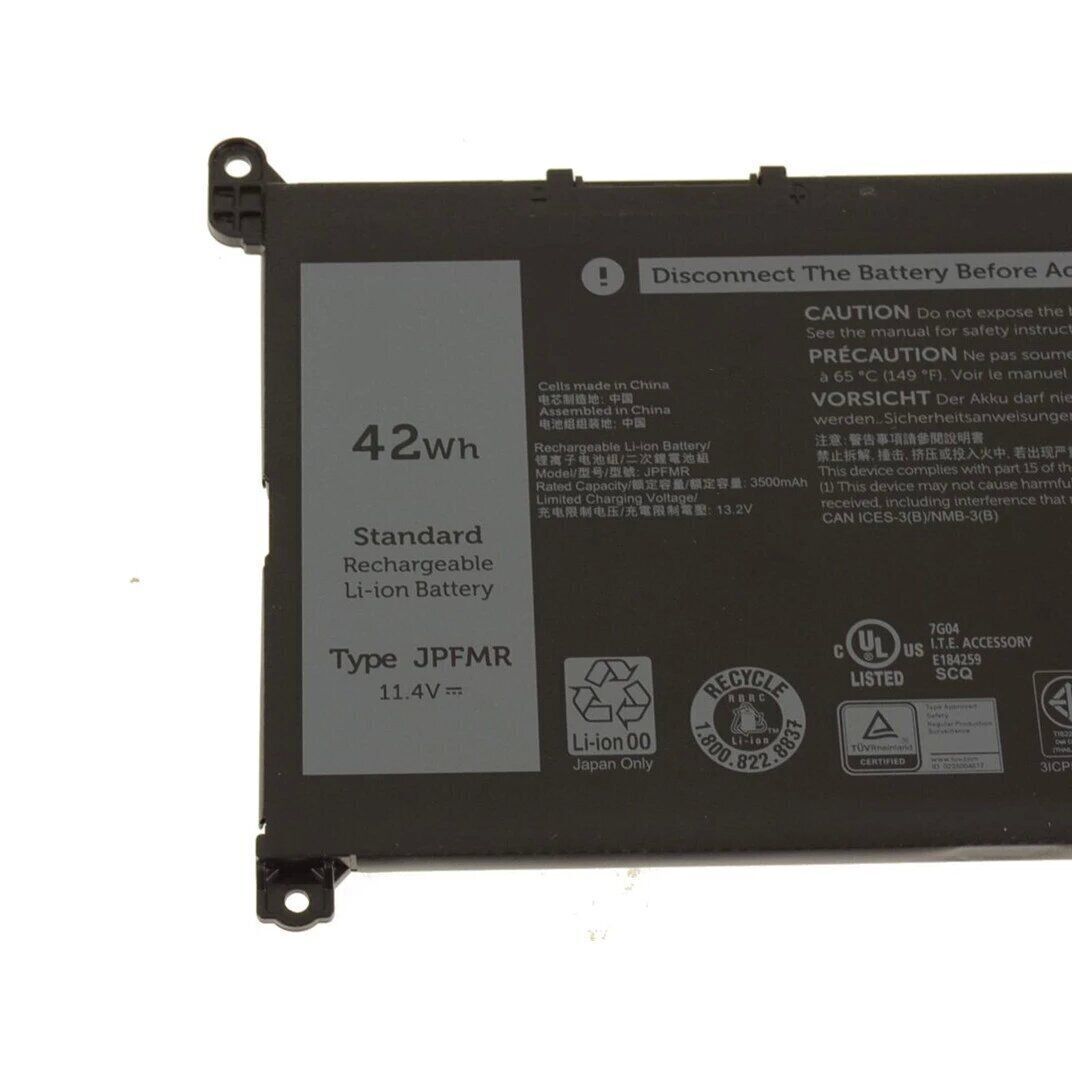 Pin Dùng Cho laptop Dell Chromebook 3100 / 3400 42Wh 3-cell JPFMR