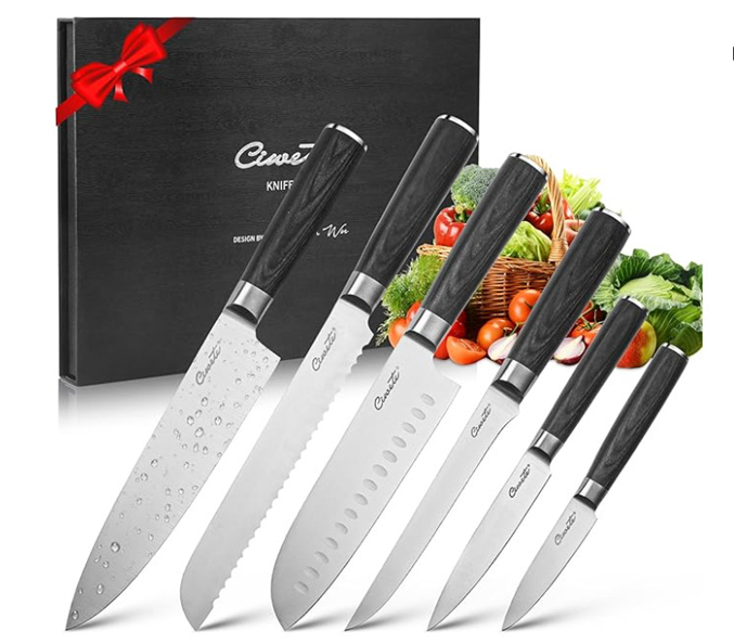 Bộ dao đầu bếp Ciwete KN0101-6PC set 6 món