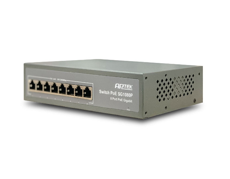 Switch APTEK SG1080P 8 port POE Gigabit - Hàng chính hãng