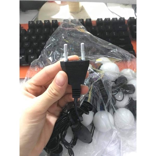 Đèn Trang Trí Cherry Ball Treo Ngoài Trời Dây Đen Màu Sáng Vàng