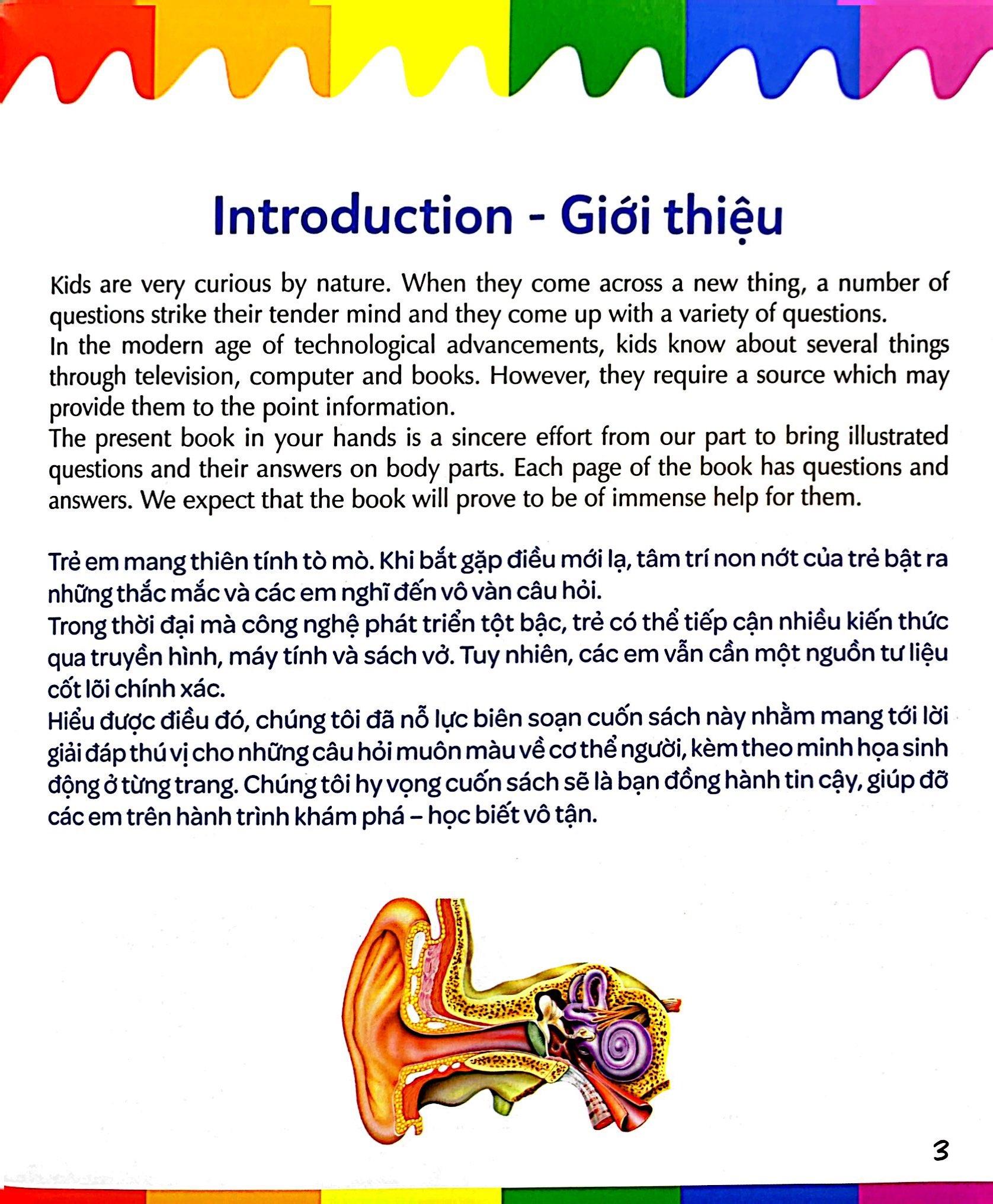 Mẹ Hỏi Bé Trả Lời - Song Ngữ Anh-Việt - Body Parts - Cơ Thể Người (Dành Cho Trẻ Từ 2-7 Tuổi)