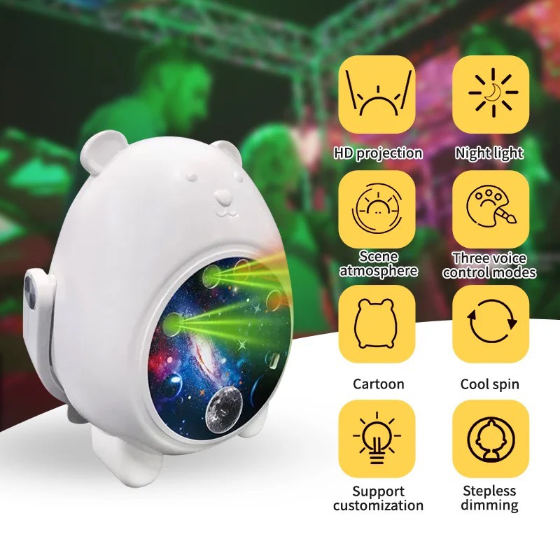 ĐÈN LASER MINI HÌNH GẤU - DÙNG TRANG TRÍ PHÒNG KARAOKE , TIỆC PARTY GIA ĐÌNH