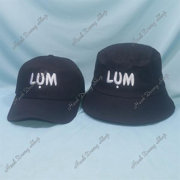 Set Nón Cặp Bucket &amp; Cap Lụm (LUM01); (KLU01) - Combo Lụm