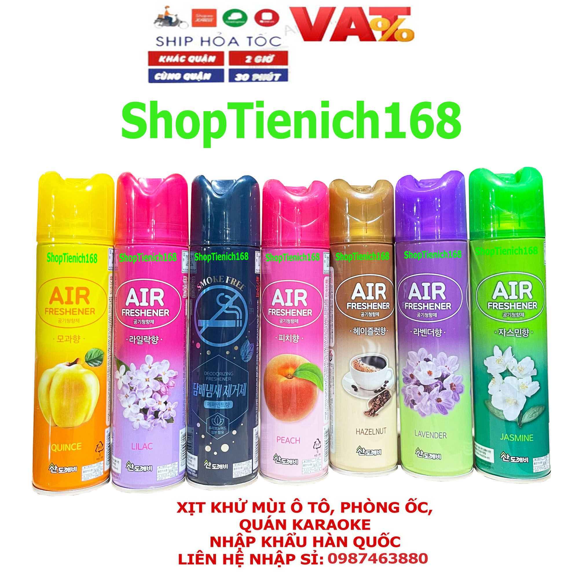 Nước hoa xịt phòng Khử mùi  370ML Hương Nhài