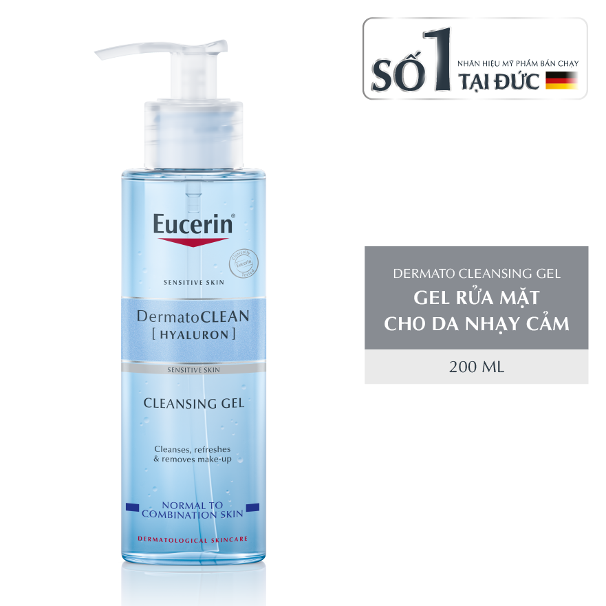 Gel Rửa Mặt Tươi Mát Eucerin Dermatoclean Refreshing Cleansing Gel