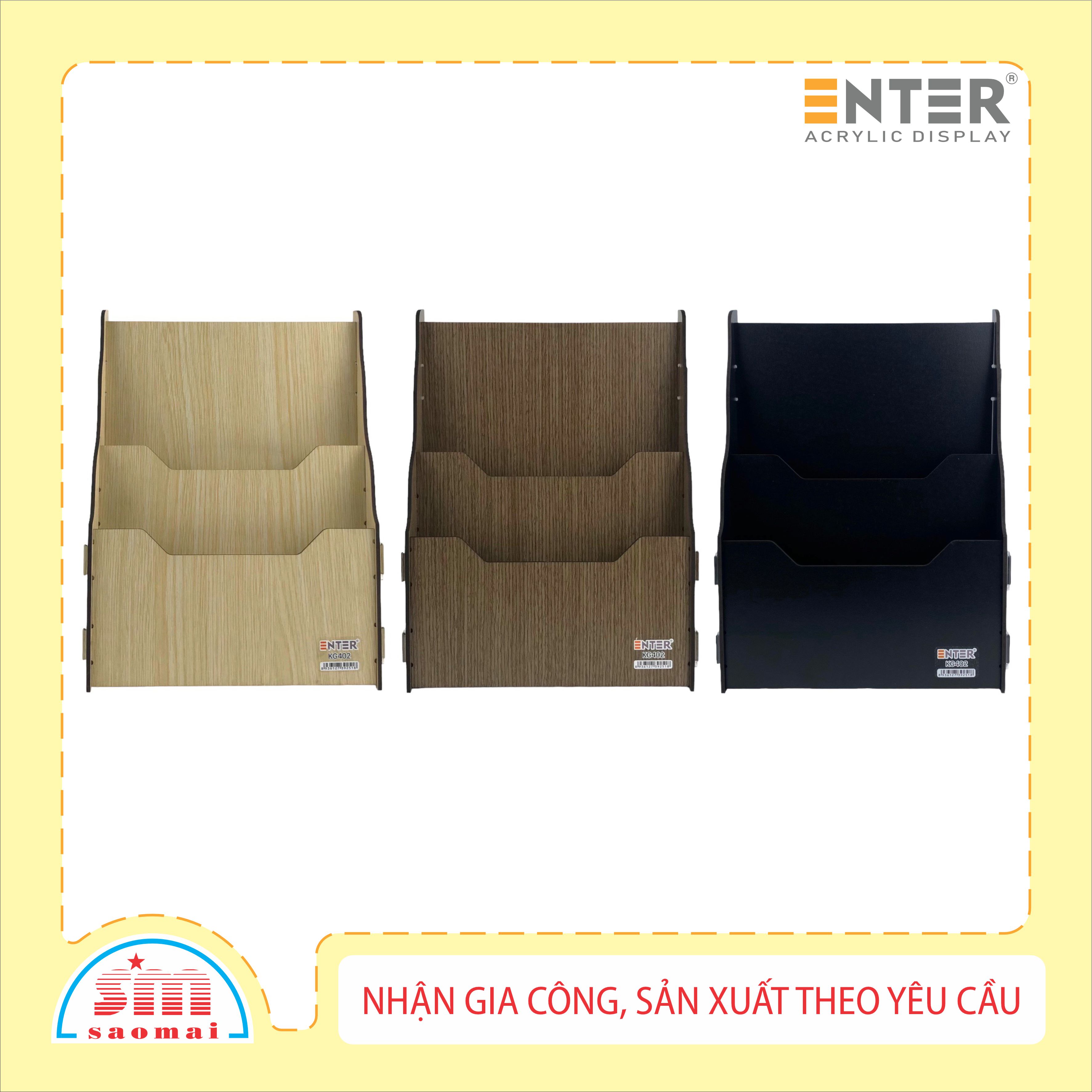 Kệ gỗ 2 ngăn Enter KG402 A4 lắp ráp