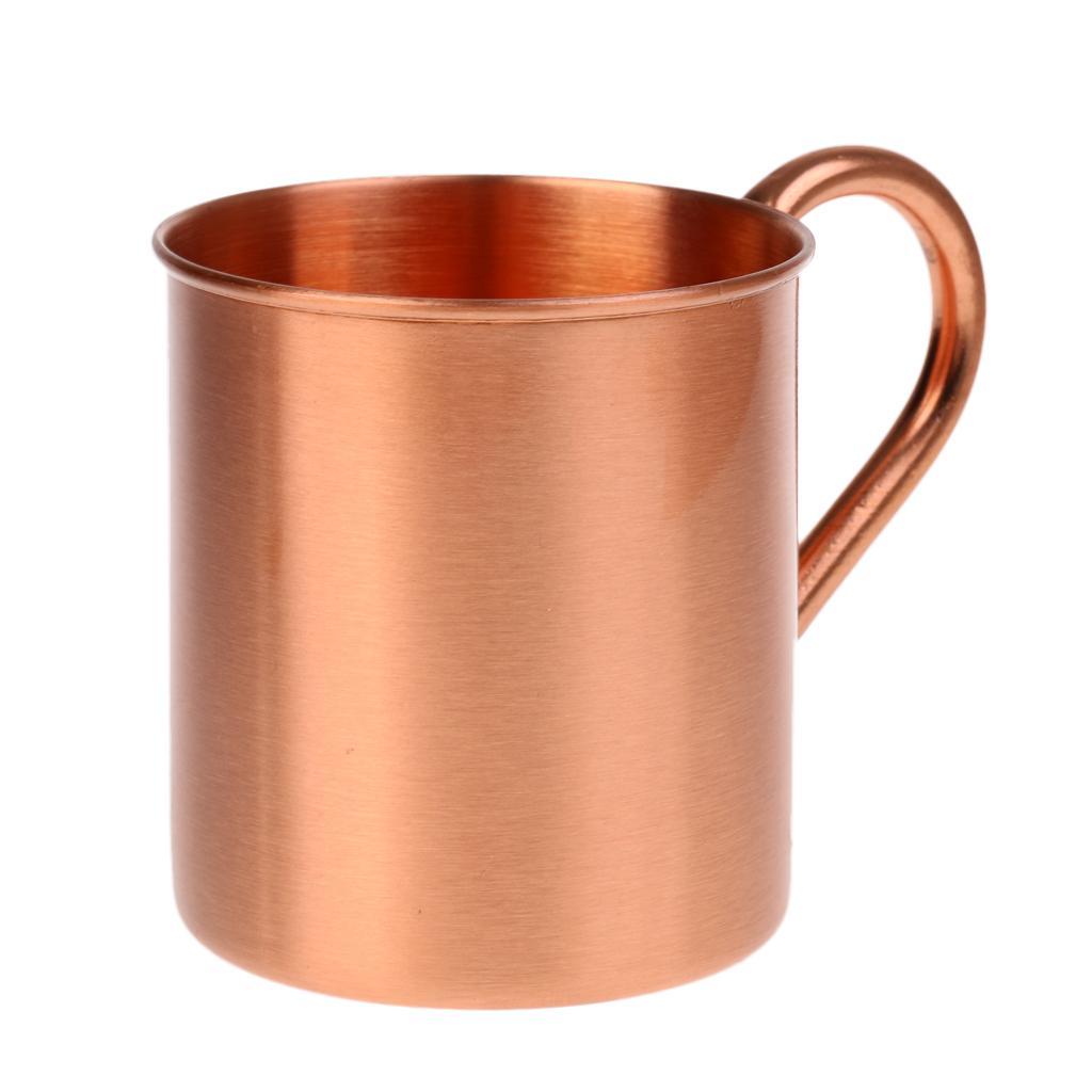 350ml 100% Pure Copper Drinking Cold Beer Bar Mug Coffee Tea Cup with Handle