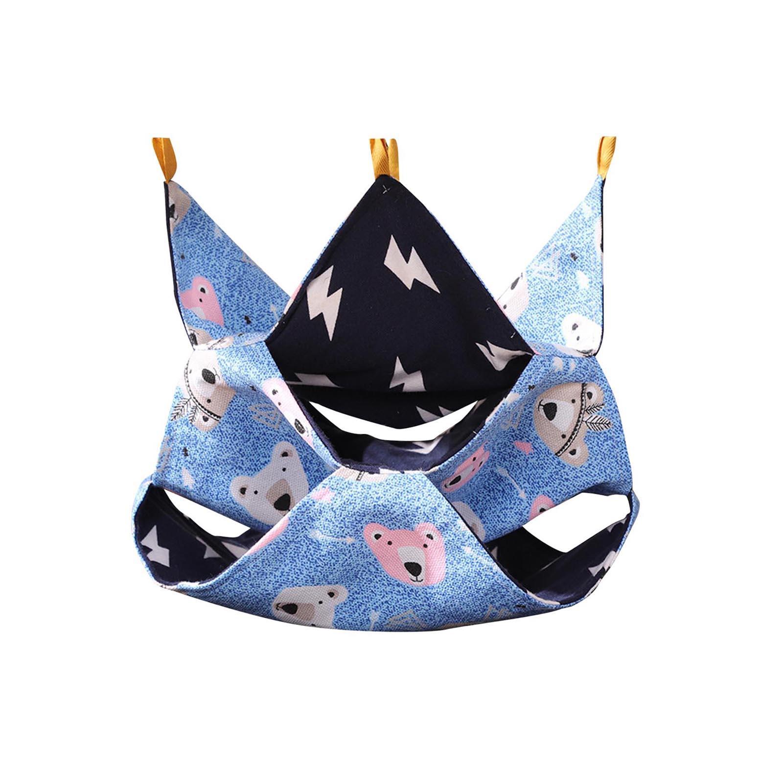 Rat Hanging Bed Summer Hamster Hammock Accessories Multifunctional Cage Toy Cartoon Pattern for Guinea Pig, Chinchillas, Mice, Rats