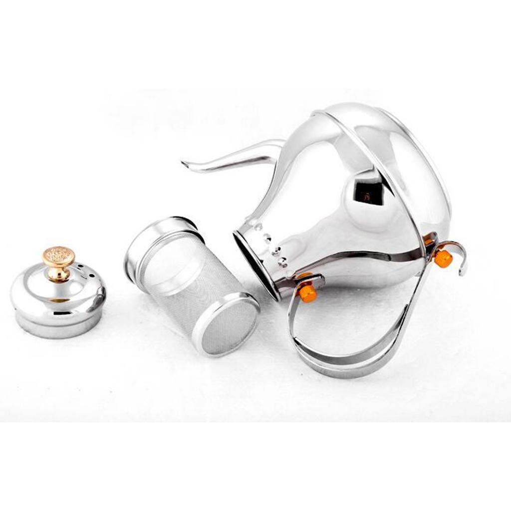 Coffee Drip Stainless Steel Kettle Tea Pot Maker Infusion Silver Gooseneck