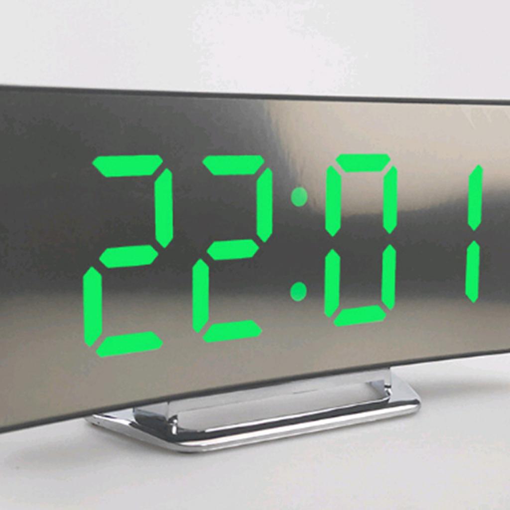 2pcs Modern Digital LED Clock Alarm Clock Snooze USB/AAA Digital LED Clock