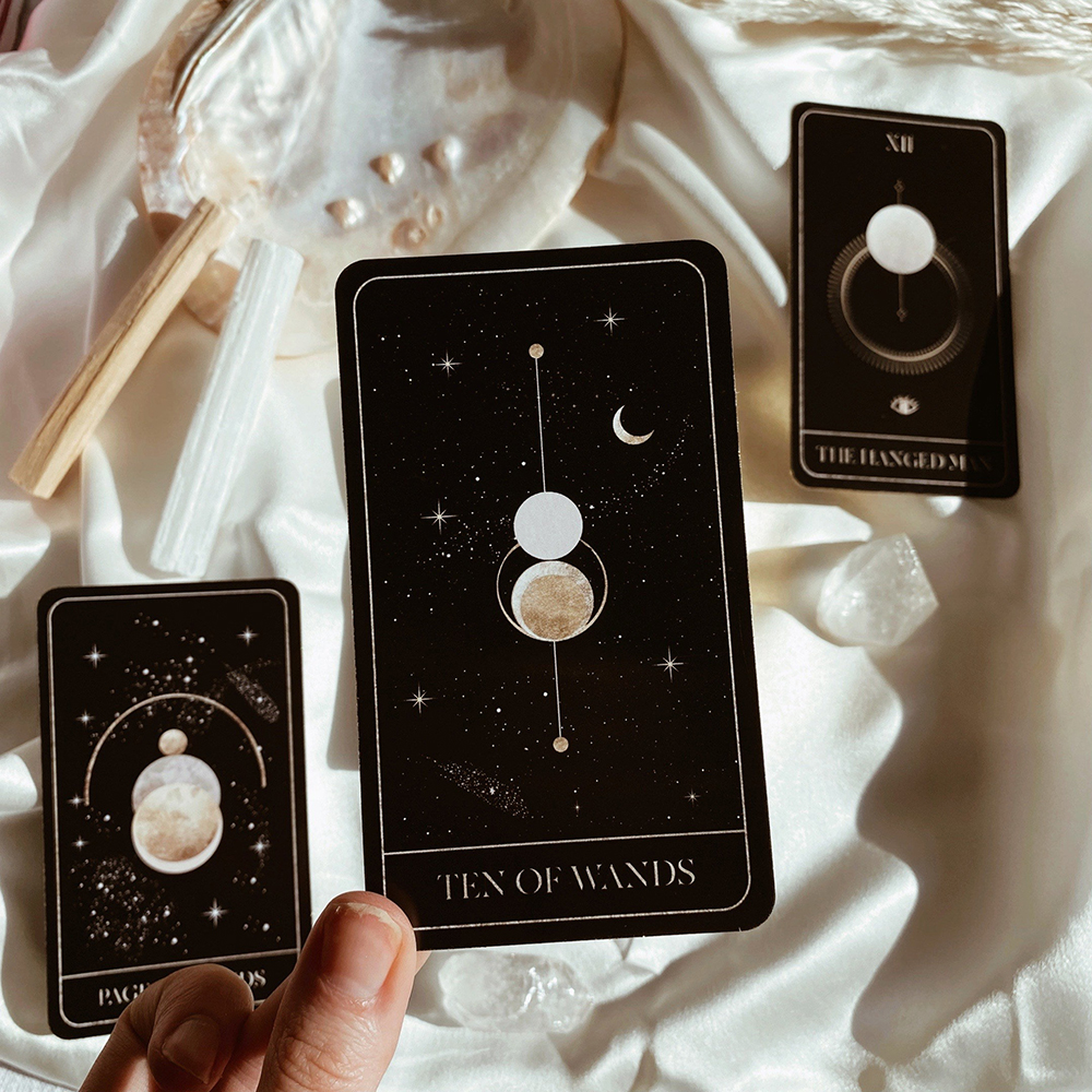 Bộ Bài Luna Soleil Tarot 78 Lá Bài Tặng Đá Thanh Tẩy