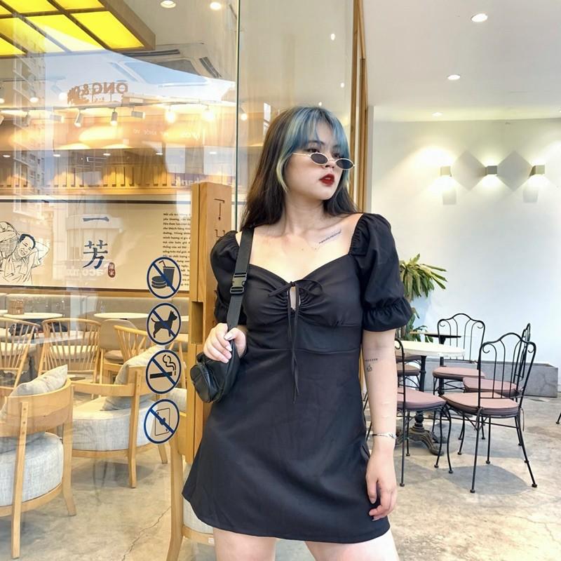 Đầm rút ngực linen bigsize