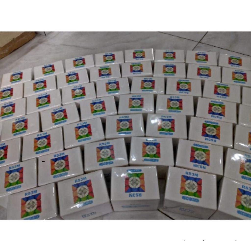Rubik 3x3 RS3M 2020 MF3RS3 M Rubic Nam Châm 3 Tầng Stickerless MF3RS V3 M