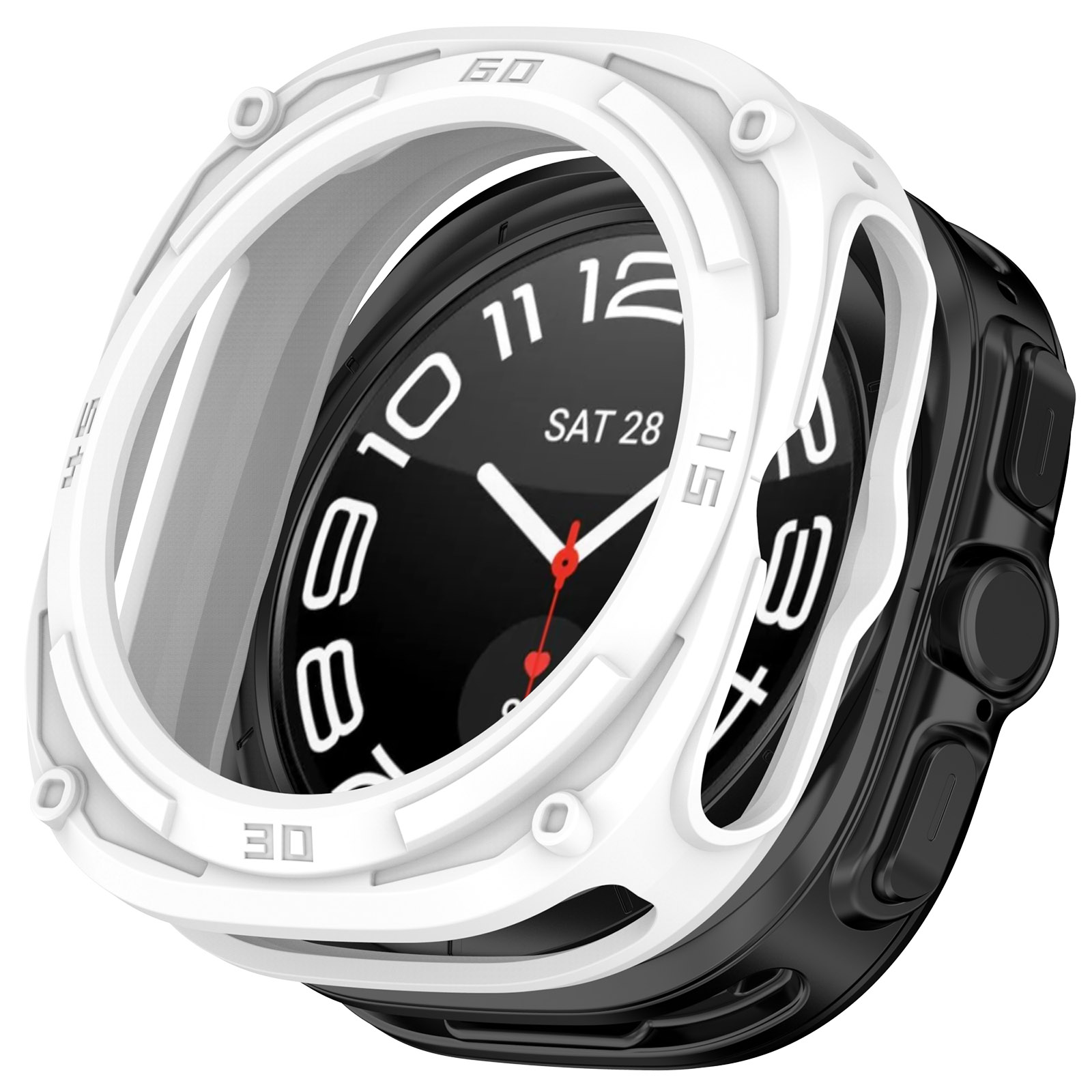 Ốp Case Armor tích hợp viền bezel bảo vệ cho Samsung Galaxy Watch Ultra - Hàng Chính Hãng